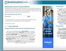 Tablet Screenshot of bankleitzahlensuche.com